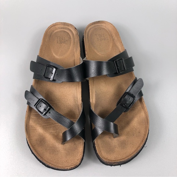 Time and Tru Women’s Footbed Sandals Size 9 - Picture 2 of 8